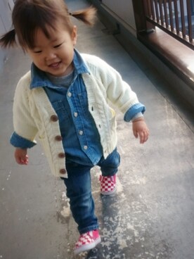 RiRiKaさん（キッズ・80cm）の冬コーディネート