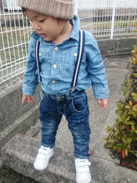 RiRiKaさん（キッズ・80cm）の冬コーディネート