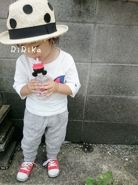 RiRiKaさん（キッズ・80cm）の夏コーディネート