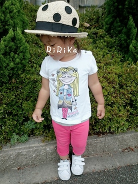 RiRiKaさん（キッズ・90cm）の夏コーディネート