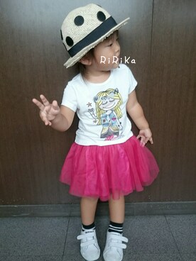 RiRiKaさん（キッズ・90cm）の夏コーディネート