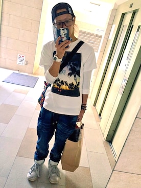 「Jade（ジェイド）のアイテム」を使った、きっきっきさん（メンズ・169cm）の夏コーディネート