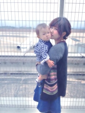 「AS KNOW AS plus（アズノゥアズプラス）のアイテム（その他アウター）」を使った、Momoko Matsuiさん（レディース・163cm）の秋コーディネート
