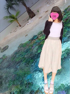 「one after another NICE CLAUP（ワンアフターアナザーナイスクラップ）のアイテム（ブーティ）」を使った、モエコさん（レディース・151cm）の春コーディネート