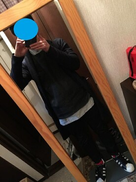 「FACTOTUM（ファクトタム）のアイテム（チェスターコート）」を使った、さくさくさん（メンズ・169cm）の春コーディネート