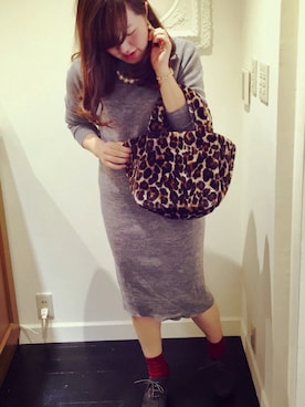 「ROOTOTE（ルートート）のアイテム」を使った、ROOTOTE  STAFFさん（レディース・152cm）の秋コーディネート