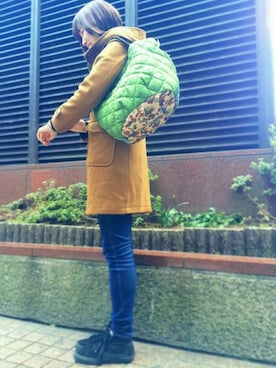 「アイテム（トートバッグ、その他）」を使った、ROOTOTE  STAFFさん（レディース・160cm）の冬コーディネート