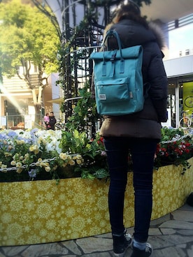 「ROOTOTE（ルートート）のアイテム（バッグ）」を使った、ROOTOTE  STAFFさん（レディース・160cm）の冬コーディネート