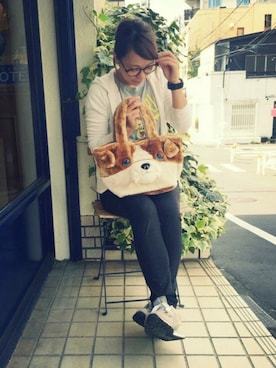 「ROOTOTE（ルートート）のアイテム（バッグ）」を使った、ROOTOTE  STAFFさん（レディース・160cm）の秋コーディネート