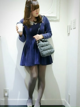 「ミニワンピ」｜ROOTOTE  STAFFさん（レディース・152cm）の秋コーディネート