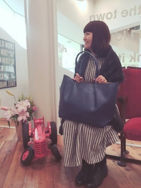 「シャツワンピ」｜ROOTOTE  STAFFさん（レディース・160cm）の春コーディネート