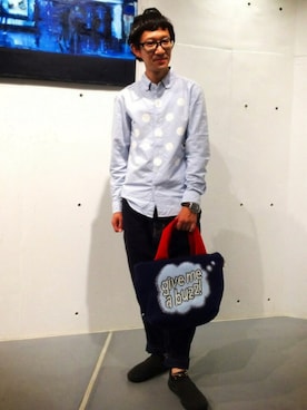 「ROOTOTE（ルートート）のアイテム」を使った、ROOTOTE  STAFFさん（メンズ・160cm）の秋コーディネート