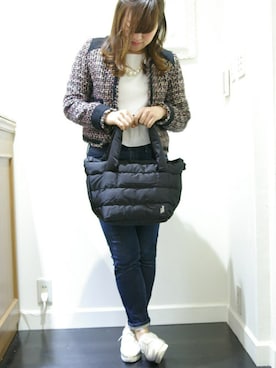 「ROOTOTE（ルートート）のアイテム」を使った、ROOTOTE  STAFFさん（レディース・152cm）の秋コーディネート