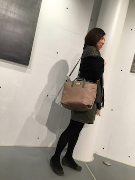 「ROOTOTE（ルートート）のアイテム」を使った、ROOTOTE  STAFFさん（レディース・160cm）の秋コーディネート