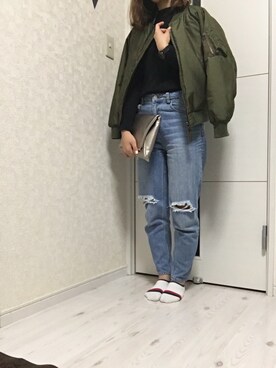 「めっきり寒い」｜ちなぴさん（レディース・155cm）の秋コーディネート