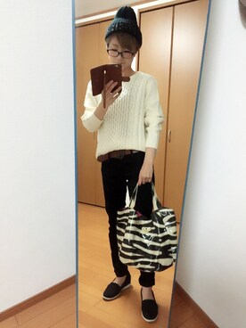 「Think Bee!（シンクビー）のアイテム」を使った、ohziroさん（レディース・153cm）の秋コーディネート