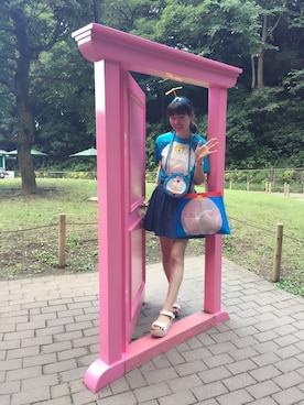 「藤子F不二雄ミュージアム」｜北澤 希世子さん（レディース・165cm）の秋コーディネート