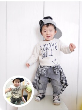 K×S˙ᵕ˙♡さん(キッズ・80cm)の秋コーディネート