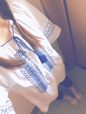 「RCWB（アールシーダブリュービー）のアイテム（ワンピース/ドレス）」を使った、myank☺︎さん（レディース・154cm）の夏コーディネート