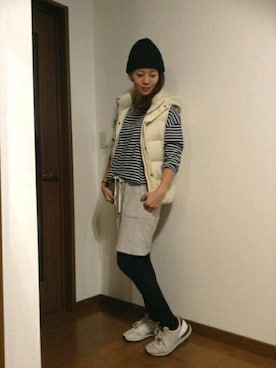 「laule'a sunny side store（ラウレアサニーサイドストア）のアイテム」を使った、わんけるさん（レディース・156cm）の秋コーディネート