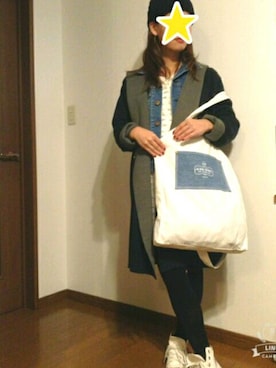 「laule'a sunny side store（ラウレアサニーサイドストア）のアイテム」を使った、わんけるさん（レディース・156cm）の秋コーディネート