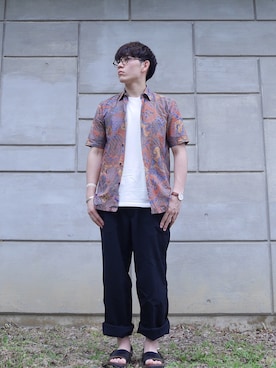「アイテム（バングル/リストバンド）」を使った、たくやさん（メンズ・172cm・20代）の夏コーディネート