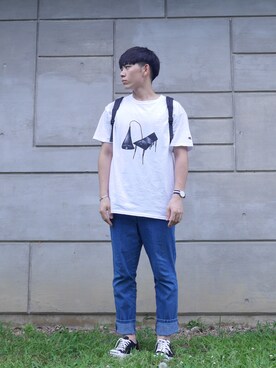 「CONVERSE（コンバース）のCONVERSE コンバース ジャック パーセル / JACK PURCEL（スニーカー）」を使った、たくやさん（メンズ・172cm）の秋コーディネート