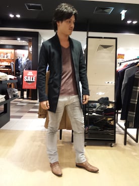 「アイテム（その他アウター）」を使った、yamaguchiさん（メンズ・171cm・30代）の冬コーディネート