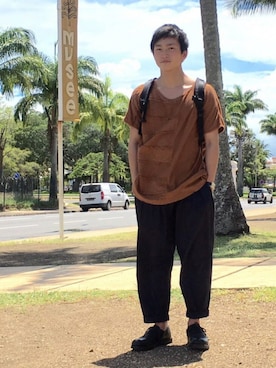 「SHAREEF（シャリーフ）のアイテム（その他）」を使った、kiriさん（メンズ・165cm）の夏コーディネート