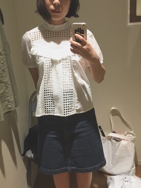 「ANOTHER BRANCH（アナザーブランチ）のアイテム（トップス）」を使った、makotsuさん（レディース・152cm）の春コーディネート