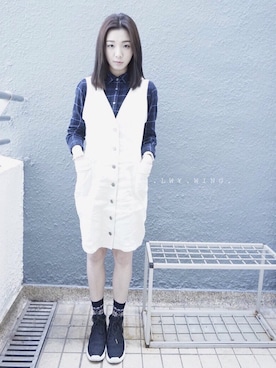 「Jordan」｜「アイテム（ワンピース/ドレス）」を使った、_lwy_さん（レディース・158cm）の春コーディネート