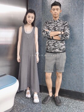 「INITIALS（イニシャルズ）のアイテム（ジャケット/アウター）」を使った、_lwy_さん（レディース・158cm）の秋コーディネート