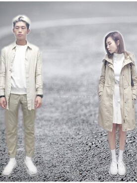 「INITIALS（イニシャルズ）のアイテム」を使った、_lwy_さん（レディース・158cm）の春コーディネート