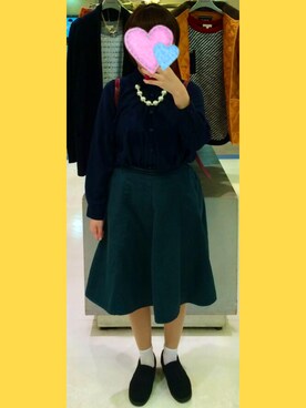 「axes femme（アクシーズファム）のアイテム（バックパック/リュック）」を使った、ぺごぱさん（レディース・156cm）の秋コーディネート