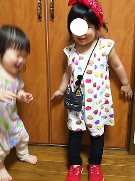 「UNIQLO（ユニクロ）のアイテム（チュニック）」を使った、☆satomi☆さん（キッズ・90cm）の夏コーディネート