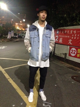 「拼接」｜孫さん（メンズ・181cm）の秋コーディネート