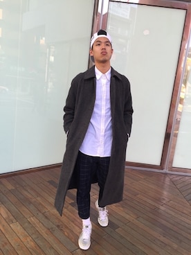 孫さん（メンズ・181cm）の春コーディネート