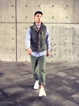 「air huarache」｜「アイテム（シューズ）」を使った、孫さん（メンズ・181cm）の冬コーディネート