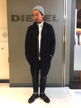 「DIESEL（ディーゼル）のアイテム（ブルゾン）」を使った、TATSUYAさん（メンズ・169cm・30代）の秋コーディネート