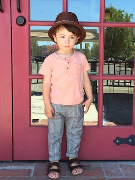 「hat」｜ALANOAHさん（メンズ・92cm）の夏コーディネート