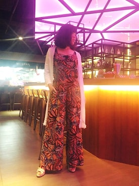 「H&M（エイチ・アンド・エム）のアイテム（つなぎ/オールインワン）」を使った、Yommi Chen🇹🇼さん（レディース・167cm）の夏コーディネート