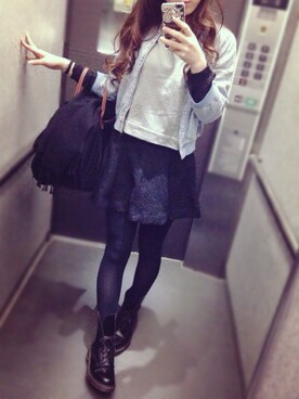 「N.（N. Natural Beauty Basic）（エヌエヌナチュラルビューティーベーシック）のアイテム（スウェット）」を使った、mopiiさん（レディース・159cm）の春コーディネート