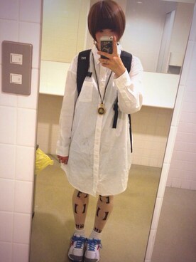 「アイテム（タイツ/ストッキング）」を使った、なみほさん（レディース・156cm・20代）の夏コーディネート