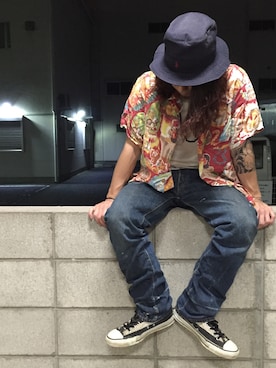 「alohashirt」｜mallowさん（メンズ・166cm）の夏コーディネート