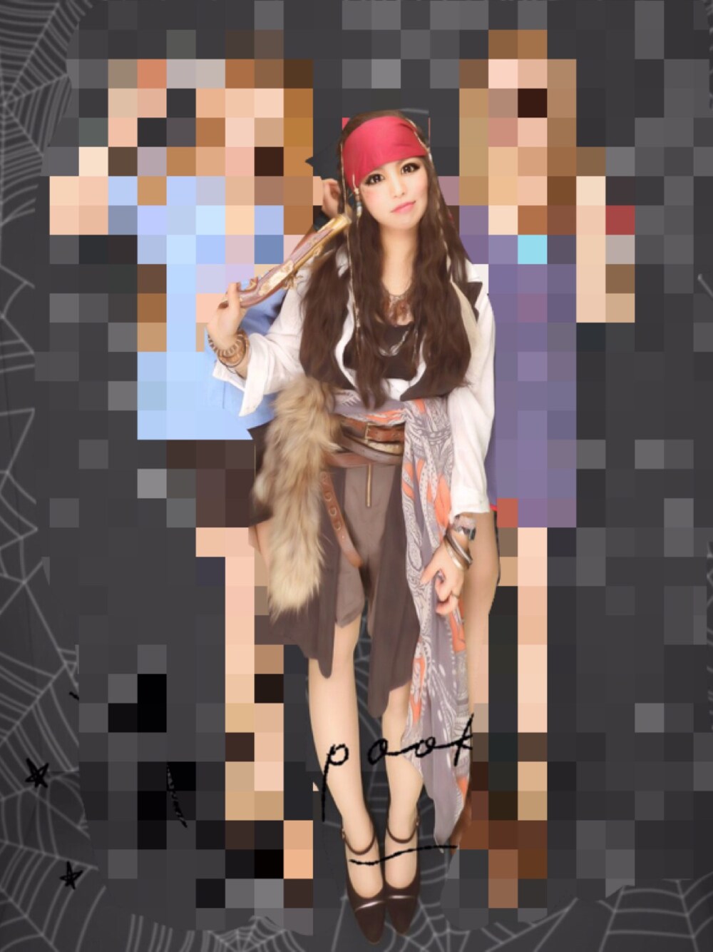 「halloween、ハロウィン、ジャックスパロウ、パイレーツ」｜「私物のアイテム（その他、その他）」を使った、Sarah/サラさん（レディース・146cm）の秋コーディネートの1枚目の写真