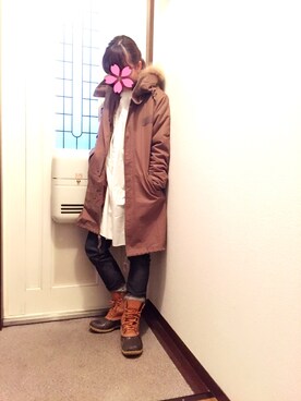 「JOURNAL STANDARD relume（ジャーナルスタンダード　レリューム）のアイテム（モッズコート）」を使った、arcok76さん（レディース・158cm）の春コーディネート
