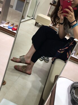 「Marc by Marc Jacobs（マークバイマークジェイコブス）のアイテム（アクセサリー）」を使った、裕子さん（レディース・166cm）の春コーディネート