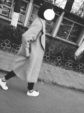 「MONKI（モンキ）のアイテム（パーカー）」を使った、SilyLiXuan_0さん（レディース・169cm）の冬コーディネート