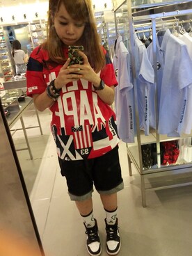 珊珊💖さん（レディース・154cm）の夏コーディネート