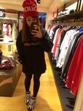 「A BATHING APE（アベイシングエイプ）のアイテム（PC・スマホグッズ/家電）」を使った、珊珊💖さん（レディース・154cm）の春コーディネート